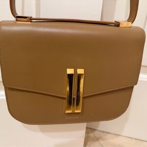 DeMellier Brown Crossbody Bag with Gold Hardware